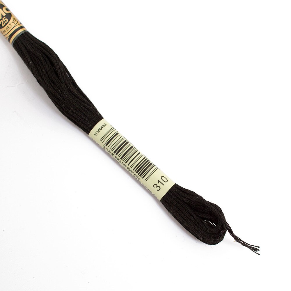 Sewing Supplies, Art & School, DMC, 6 strand, Embroidery floss, 50171, Black